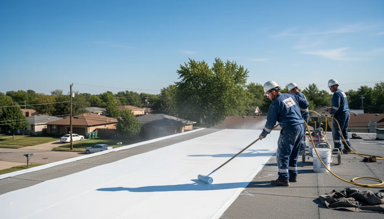Commercial roof coating in Wellington, KS near me